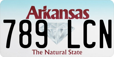 AR license plate 789LCN