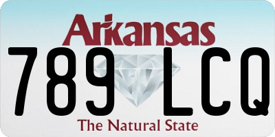 AR license plate 789LCQ