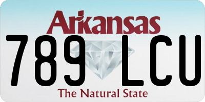 AR license plate 789LCU