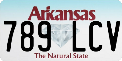 AR license plate 789LCV
