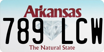 AR license plate 789LCW