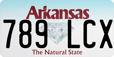 AR license plate 789LCX