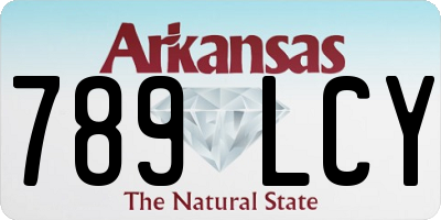 AR license plate 789LCY
