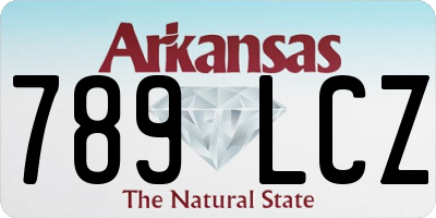 AR license plate 789LCZ