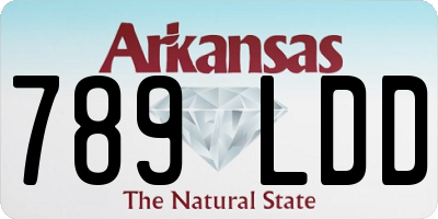 AR license plate 789LDD