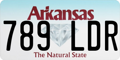 AR license plate 789LDR