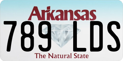 AR license plate 789LDS