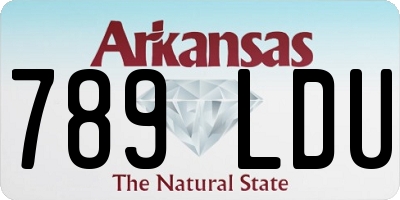 AR license plate 789LDU
