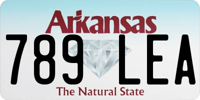 AR license plate 789LEA