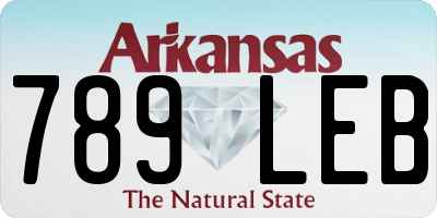 AR license plate 789LEB