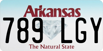 AR license plate 789LGY