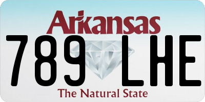 AR license plate 789LHE