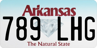 AR license plate 789LHG
