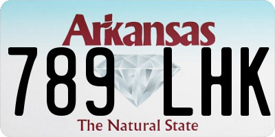 AR license plate 789LHK