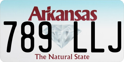 AR license plate 789LLJ