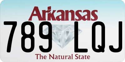 AR license plate 789LQJ