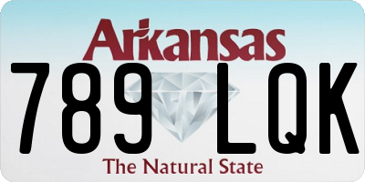 AR license plate 789LQK