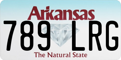 AR license plate 789LRG
