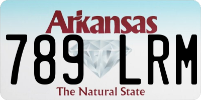 AR license plate 789LRM
