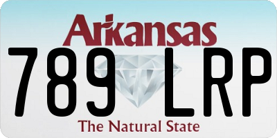 AR license plate 789LRP