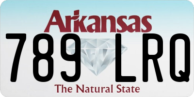AR license plate 789LRQ