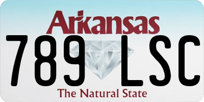 AR license plate 789LSC