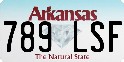 AR license plate 789LSF