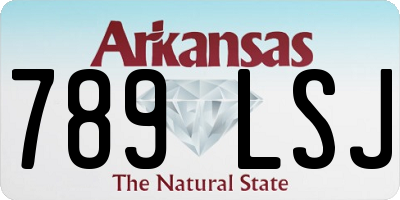 AR license plate 789LSJ
