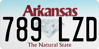 AR license plate 789LZD