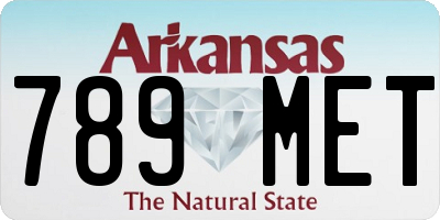 AR license plate 789MET