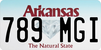 AR license plate 789MGI