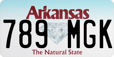 AR license plate 789MGK