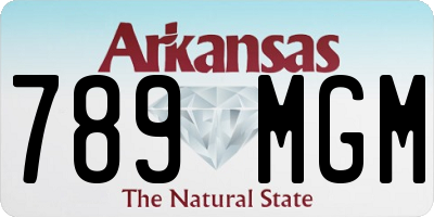 AR license plate 789MGM