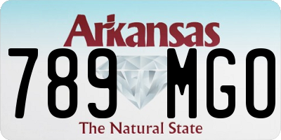 AR license plate 789MGO