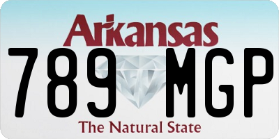 AR license plate 789MGP