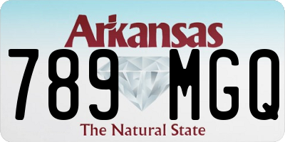 AR license plate 789MGQ