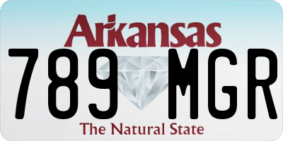 AR license plate 789MGR