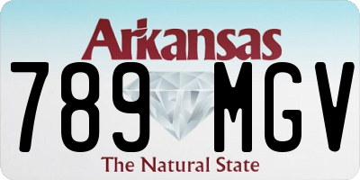 AR license plate 789MGV