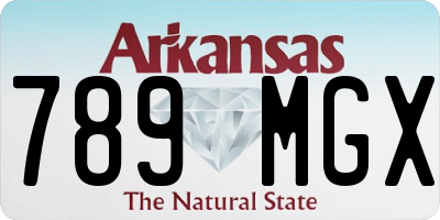 AR license plate 789MGX