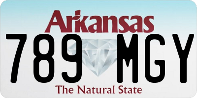 AR license plate 789MGY