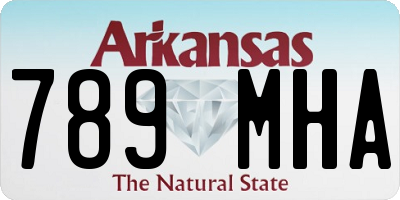 AR license plate 789MHA