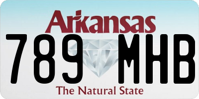 AR license plate 789MHB