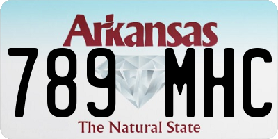 AR license plate 789MHC