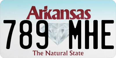 AR license plate 789MHE