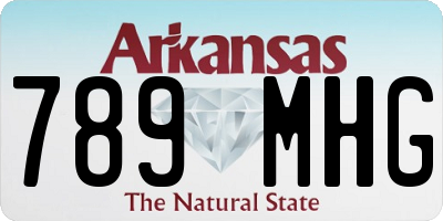 AR license plate 789MHG