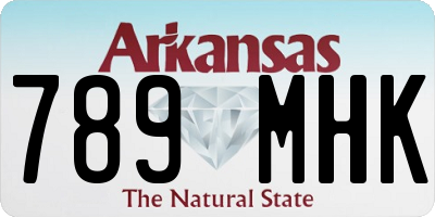 AR license plate 789MHK