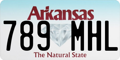 AR license plate 789MHL
