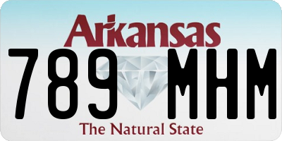 AR license plate 789MHM