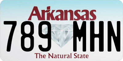 AR license plate 789MHN