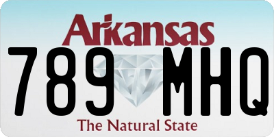 AR license plate 789MHQ